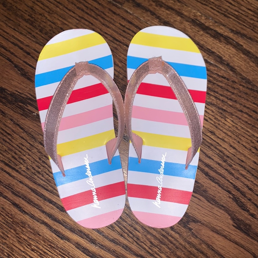 Hanna Andersson flip flops size 11-12 NWOT